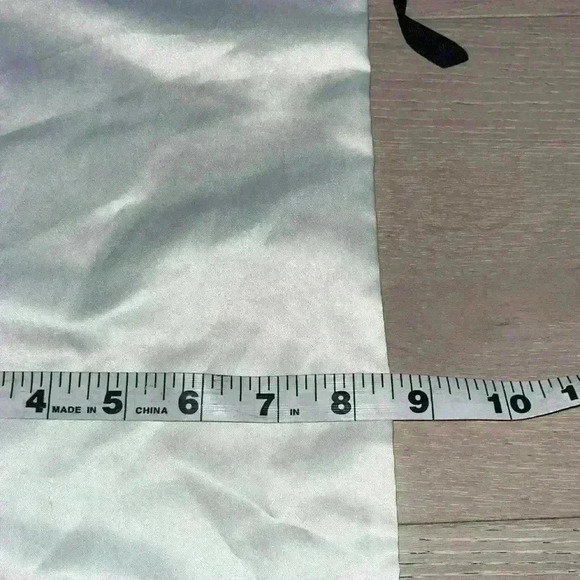 Gucci Dust Bag Off White satin Bag Black Draw Authentic storage travel - Picture 6 of 9